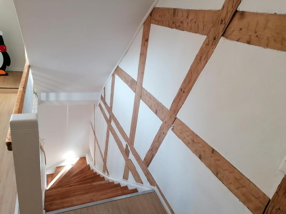 Fewo Im Lehm-Fachwerkhaus Erfurt Mit 3 Einzelnen Schlafzimmern Je Mit Tv Екстериор снимка