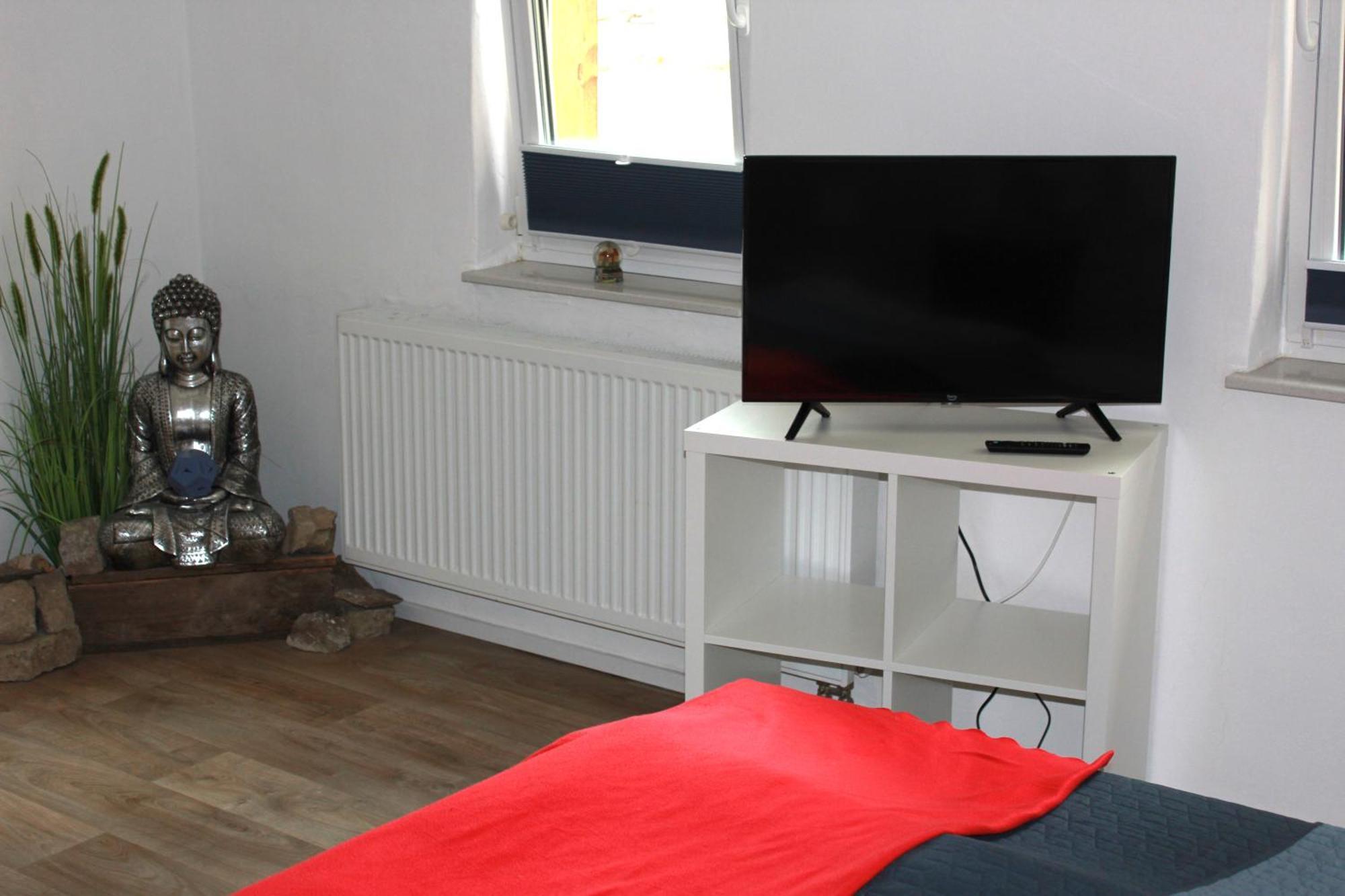 Fewo Im Lehm-Fachwerkhaus Erfurt Mit 3 Einzelnen Schlafzimmern Je Mit Tv Екстериор снимка
